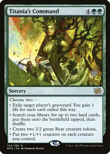 Titania's Command - bro Spoiler