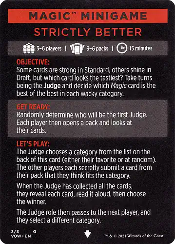 Strictly Better - vow Spoiler