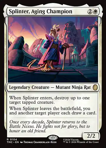 Splinter, Aging Champion - tmc Spoiler