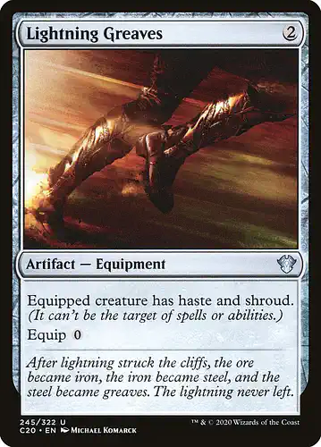Lightning Greaves - c20 Spoiler