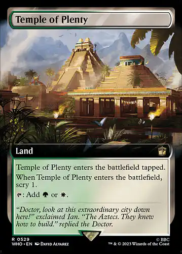 Temple of Plenty - who Spoiler