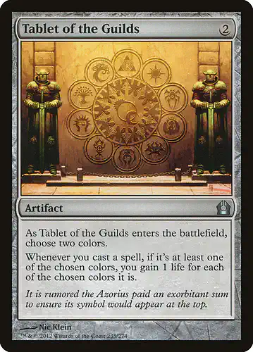 Tablet of the Guilds - rtr Spoiler