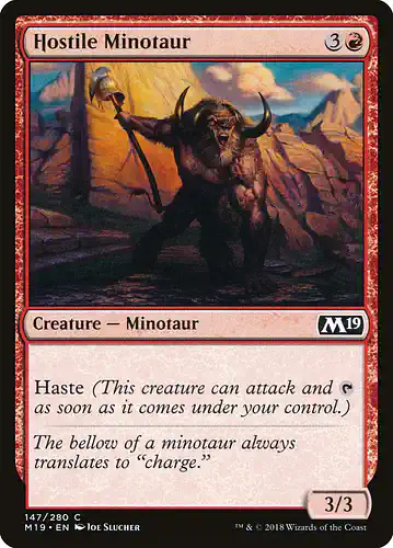 Hostile Minotaur - m19 Spoiler