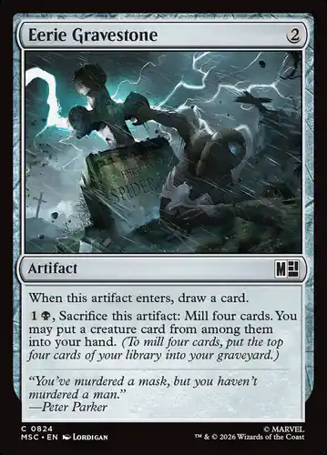 Eerie Gravestone - msc Spoiler