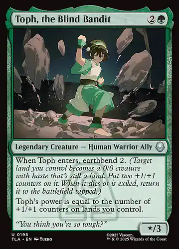 Toph, the Blind Bandit - tla Spoiler