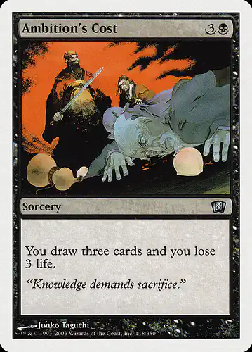 Ambition's Cost - 8ed Spoiler