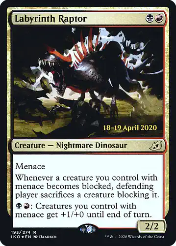 Labyrinth Raptor - iko Spoiler