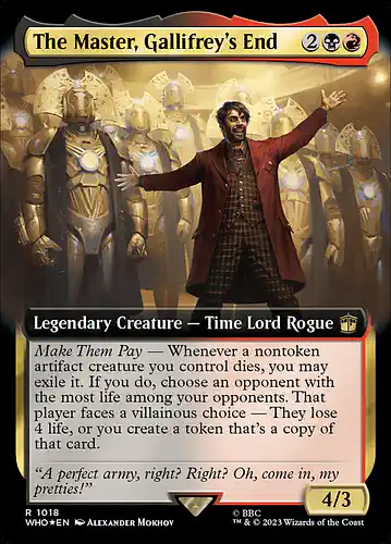 The Master, Gallifrey's End - who Spoiler