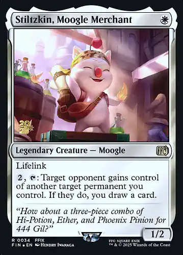 Stiltzkin, Moogle Merchant - fin Spoiler