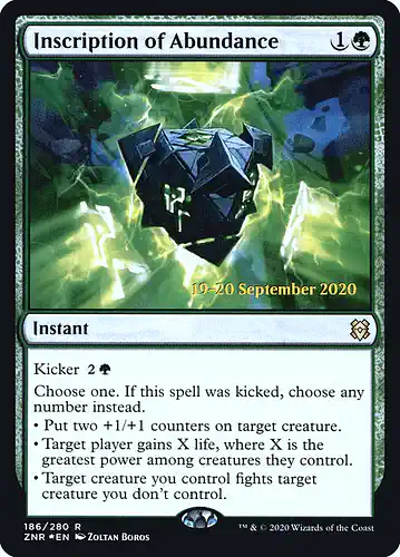 Inscription of Abundance - znr Spoiler