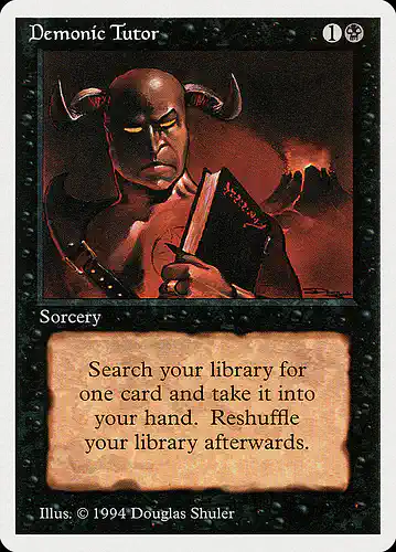 Demonic Tutor - sum Spoiler