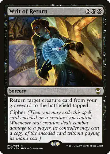 Writ of Return - ncc Spoiler