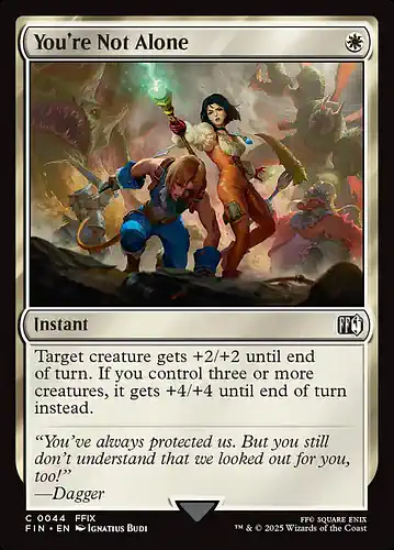 You're Not Alone - fin Spoiler