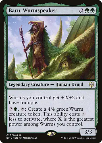 Baru, Wurmspeaker - dmc Spoiler