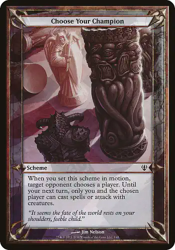 Choose Your Champion - arc Spoiler