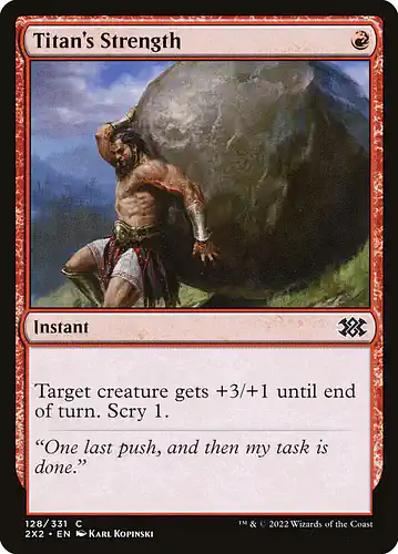 Titan's Strength - 2x2 Spoiler
