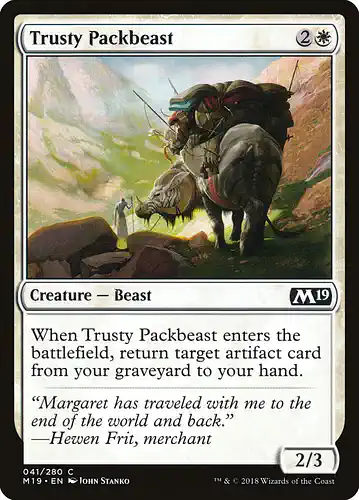 Trusty Packbeast - m19 Spoiler