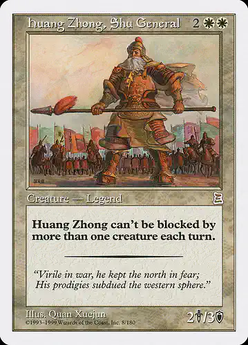 Huang Zhong, Shu General - ptk Spoiler