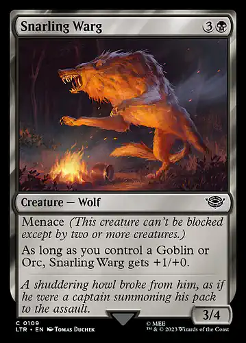 Snarling Warg - ltr Spoiler