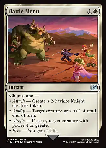 Battle Menu - fin Spoiler