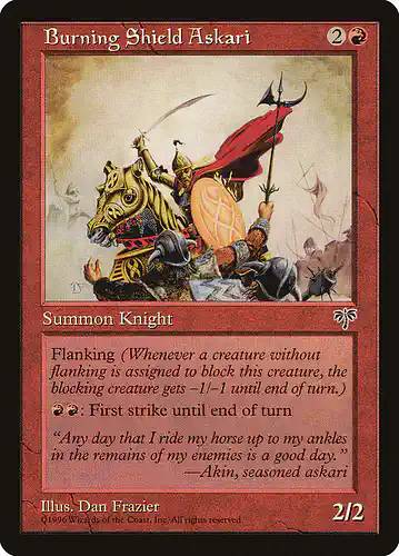 Burning Shield Askari - mir Spoiler