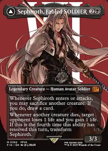 Sephiroth, Fabled SOLDIER - fin Spoiler