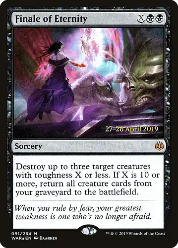 Finale of Eternity - war Spoiler