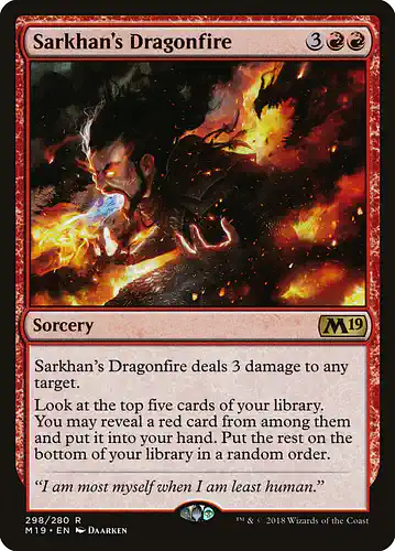 Sarkhan's Dragonfire - m19 Spoiler
