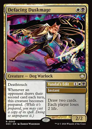 Defacing Duskmage - soc Spoiler