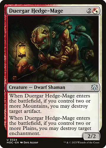 Duergar Hedge-Mage - moc Spoiler