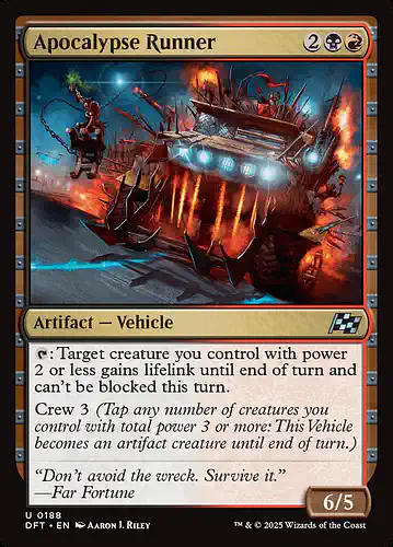 Apocalypse Runner - dft Spoiler