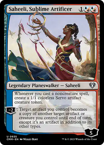Saheeli, Sublime Artificer - cmm Spoiler