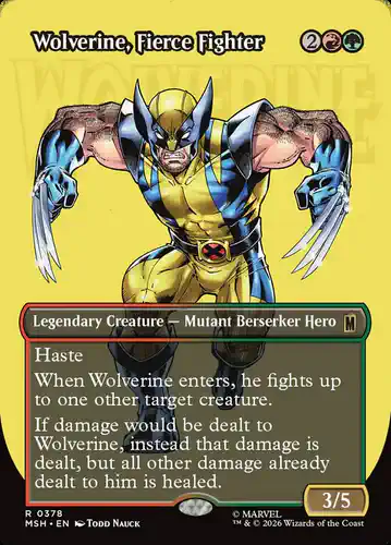 Wolverine, Fierce Fighter - msh Spoiler