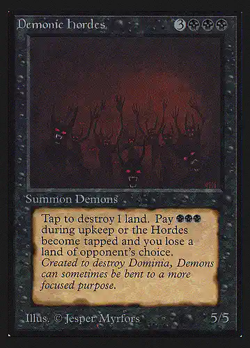 Demonic Hordes - cei Spoiler