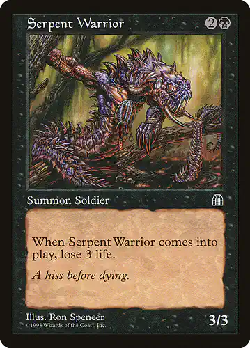 Serpent Warrior - sth Spoiler