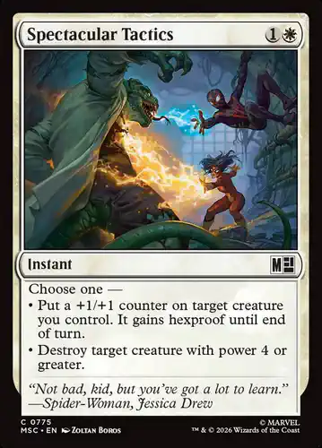 Spectacular Tactics - msc Spoiler