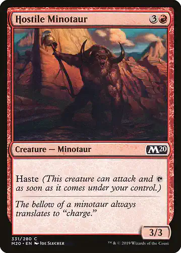 Hostile Minotaur - m20 Spoiler
