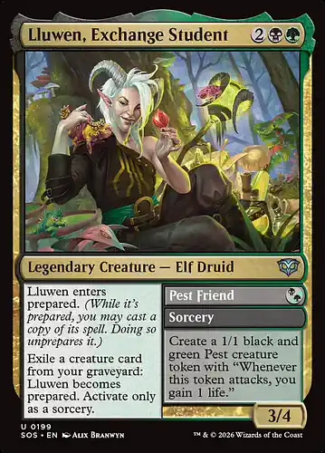 Lluwen, Exchange Student - sos Spoiler