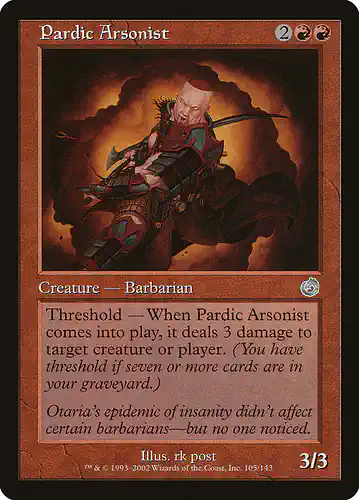 Pardic Arsonist - tor Spoiler
