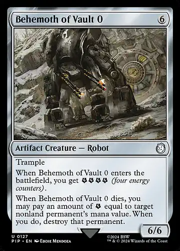 Behemoth of Vault 0 - pip Spoiler
