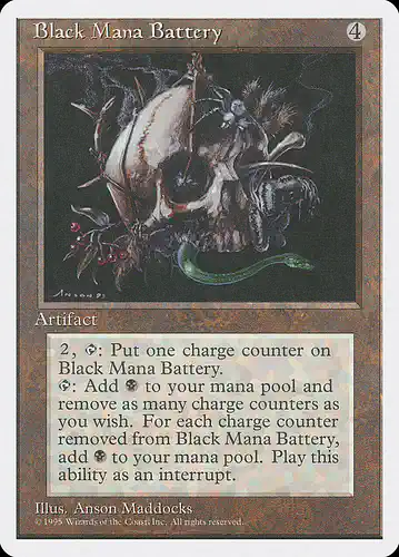 Black Mana Battery - 4ed Spoiler
