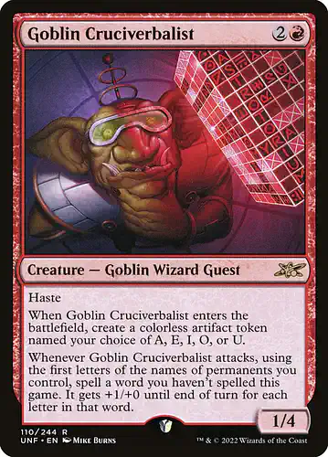 Goblin Cruciverbalist - unf Spoiler