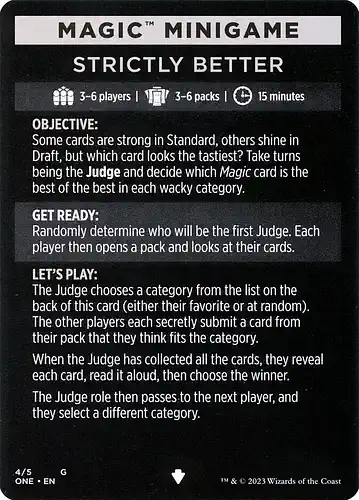 Strictly Better - one Spoiler