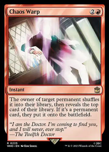 Chaos Warp - who Spoiler