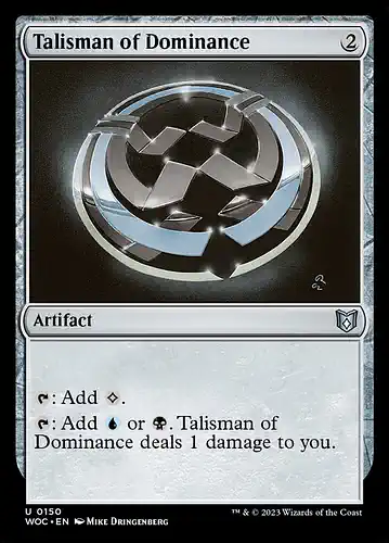 Talisman of Dominance - woc Spoiler