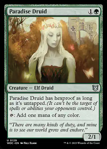 Paradise Druid - woc Spoiler