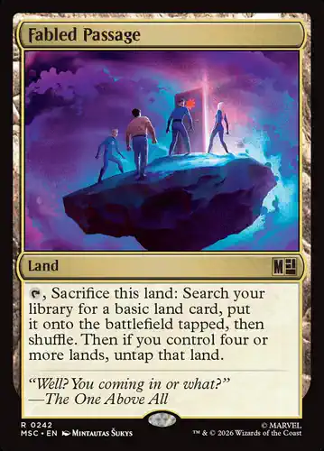 Fabled Passage - msc Spoiler
