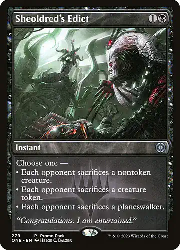 Sheoldred's Edict - one Spoiler
