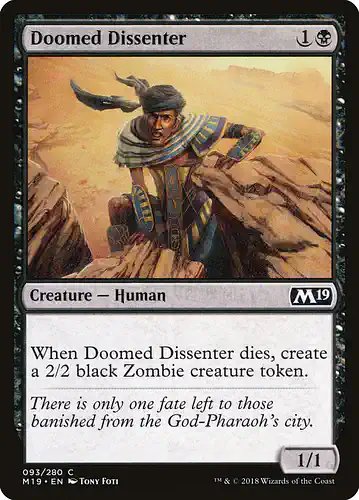 Doomed Dissenter - m19 Spoiler