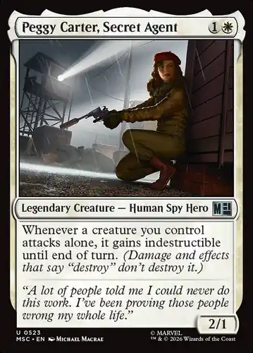 Peggy Carter, Secret Agent - msc Spoiler